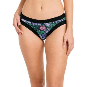 image:imageJockey Womens Underwear Soft Stretch Lace Microfiber BikiniBlack Nouveau Garden