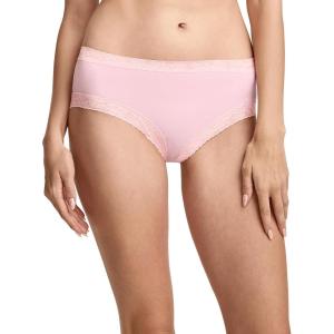 image:imageJockey Womens Underwear Soft Stretch Lace Microfiber HipsterPink Shadow