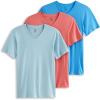 image:imageJockey TShirts for Men  V Neck Undershirts Cotton Mens TShirts  3 PackCoral Drift