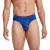 image:imageJockey Mens Underwear Microfiber Stretch Thong  3 PackMajestic BlueOceanic CamoOutrageous Blue