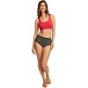 image:imageJockey Womens Bra Organic Cotton Stretch Tank Strap BraletteRed Heather