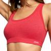 image:imageJockey Womens Bra Organic Cotton Stretch Tank Strap BraletteRed Heather