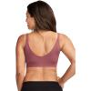 image:imageJockey Womens Bra Seamfree Back Smoothing Plunge BraletteDusty Mauve