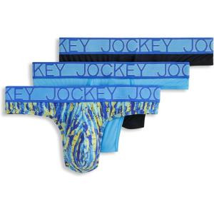 image:imageJockey Mens Underwear Microfiber Stretch Thong  3 PackRoyal Satin