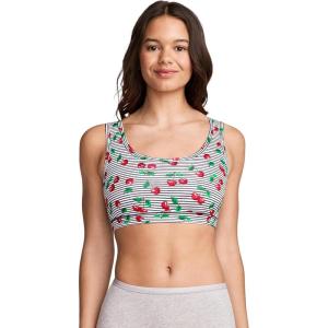 image:imageJockey Womens Bra Organic Cotton Stretch Tank Strap BraletteFresh Cherries