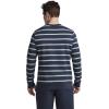 image:imageJockey Mens Loungewear Lightweight Cotton Blend Fleece Crew SweatshirtLagoon Stripe