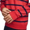 image:imageJockey Mens Loungewear Lightweight Cotton Blend Fleece Crew SweatshirtRed Stripe