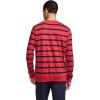 image:imageJockey Mens Loungewear Lightweight Cotton Blend Fleece Crew SweatshirtRed Stripe