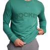 image:imageJockey Mens Loungewear Lightweight Cotton Blend Fleece Crew SweatshirtSpring Green