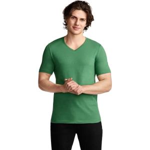 image:imageJockey Mens Casualwear Made2Fit VNeck TShirtBadge Green
