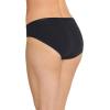 image:imageJockey Underwear Women Bikini  Worry Free Cotton Stretch Moderate Absorbency Period Underwear for WomenBlack Out