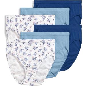 image:imageJockey Womens Underwear Elance Breathe Brief  6 PackBlue StardustStardust Tropic BouquetMarina Blue