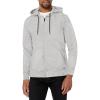 image:imageJockey Mens Active Cozy Fleece Zip Up HoodieLight Grey Heather