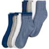 image:imageJockey Mens Everyday Cotton Blend Quarter Socks 8PackWhiteBlueGreyNavy
