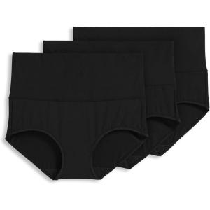 image:imageJockey Womens Shapewear Skimmies 360 Tummy Smoothing Brief  3 PackBlack