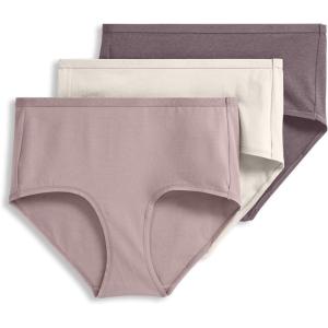 image:imageJockey Womens Underwear Organic Cotton Stretch Logo Modern Brief  3 PackTwilight Haze
