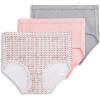image:imageJockey Womens Underwear Elance Breathe Brief  3 PackSilver FoxSpotty DotBlushing Rose
