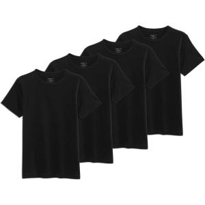 image:imageJockey Boys Undershirt Boys 100 Cotton Crew Neck TShirt  4 PackBlack Out