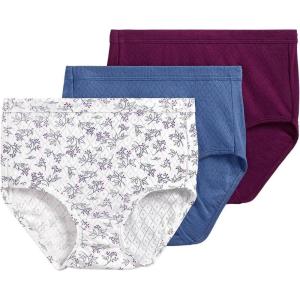 image:imageJockey Womens Underwear Elance Breathe Brief  3 PackDeep RaspberryBerry SprigTornado Blue