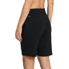 image:imageJockey Womens Sleepwear Cotton Stretch Jersey 10 Bermuda ShortBlack