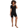 image:imageJockey Womens Sleepwear Organic Cotton Stretch Short Sleeve VNeck TopBlack