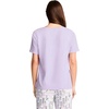 image:imageJockey Womens Sleepwear Organic Cotton Stretch Short Sleeve VNeck TopDreamy Purple