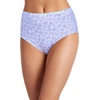 image:imageJockey Womens Underwear 100 Cotton Elance Brief  3 PackMidnight IrisBouquet BloomFrothy Blue