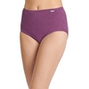 image:imageJockey Womens Underwear 100 Cotton Elance Brief  3 PackOatmealBoysenberryPerfect Purple