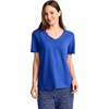 image:imageJockey Womens Sleepwear Organic Cotton Stretch Short Sleeve VNeck TopIntense Royal