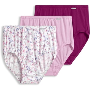 image:imageJockey Womens Underwear 100 Cotton Elance Brief  3 PackChalky PinkPainted Purple MeadowMajestic Berry