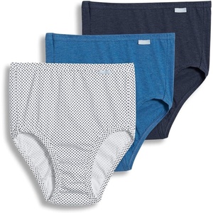 image:imageJockey Womens Underwear 100 Cotton Elance Brief  3 PackDeep Blue HeatherDeep Blue DotSea Blue Heather