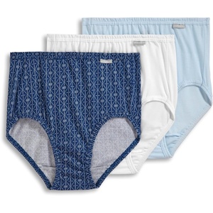 image:imageJockey Womens Underwear 100 Cotton Elance Brief  3 PackFlower Grid
