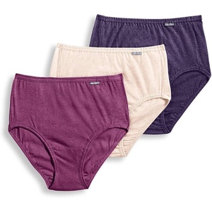 image:imageJockey Womens Underwear 100 Cotton Elance Brief  3 PackOatmealBoysenberryPerfect Purple