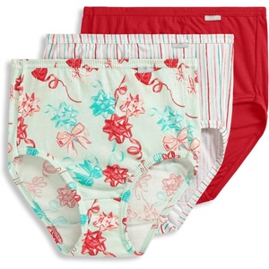 image:imageJockey Womens Underwear 100 Cotton Elance Brief  3 PackRed Holiday Bow