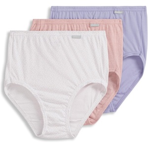image:imageJockey Womens Underwear 100 Cotton Elance Brief  3 PackViolet VeilCoral Mist HeatherTango Dot