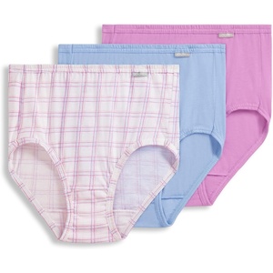 image:imageJockey Womens Underwear 100 Cotton Elance Brief  3 PackWatercolor Rose