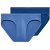 image:imageJockey Mens Underwear Mens Elance Microfiber Bikini  2 PackOcean BlueMimas Blue