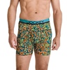 image:imageJockey Mens Underwear True Style 6 Boxer Brief  3 PackBright TropicsBlackShoreline Stripe