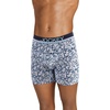 image:imageJockey Mens Underwear True Style 6 Boxer Brief  3 PackFunky Marina FloralRed PearSoft Blue Fall Stripe