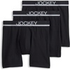 image:imageJockey Mens Underwear True Style 6 Boxer Brief  3 PackBlack Out