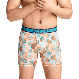 image:imageJockey Mens Underwear Active Microfiber 5 Boxer BriefBeach Toss