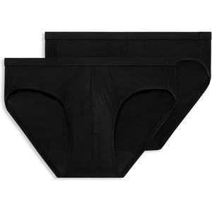 image:imageJockey Mens Underwear Mens Elance Microfiber Bikini  2 PackBlack