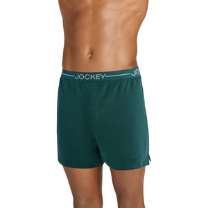 image:imageJockey Mens Underwear Organic Cotton Stretch 4 BoxerCactus Pine