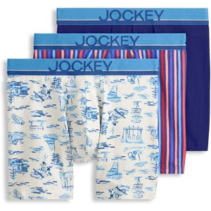 image:imageJockey Mens Underwear True Style 6 Boxer Brief  3 PackMajestic Camp