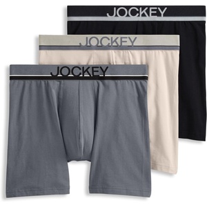 image:imageJockey Mens Underwear True Style 6 Boxer Brief  3 PackMilitary Slate