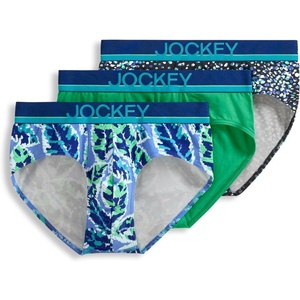 image:imageJockey Mens Underwear True Style Brief  3 PackDrawn Leaves