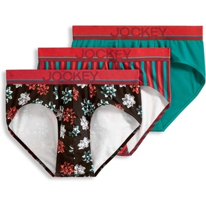 image:imageJockey Mens Underwear True Style Brief  3 PackFestive Bows