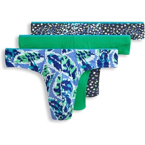 image:imageJockey Mens Underwear True Style Thong  3 PackDrawn Leaves