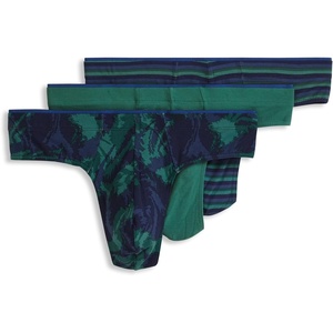 image:imageJockey Mens Underwear True Style Thong  3 PackRascal Stripe