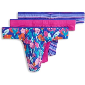 image:imageJockey Mens Underwear True Style Thong  3 PackRoyal Stripe